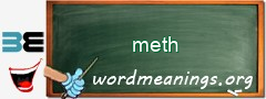 WordMeaning blackboard for meth